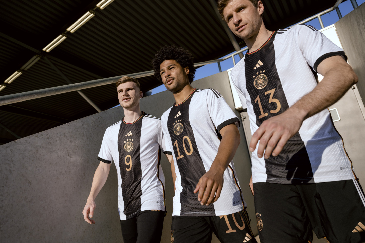 The German team’s FIFA World Cup kit, featuring recycled polyester.