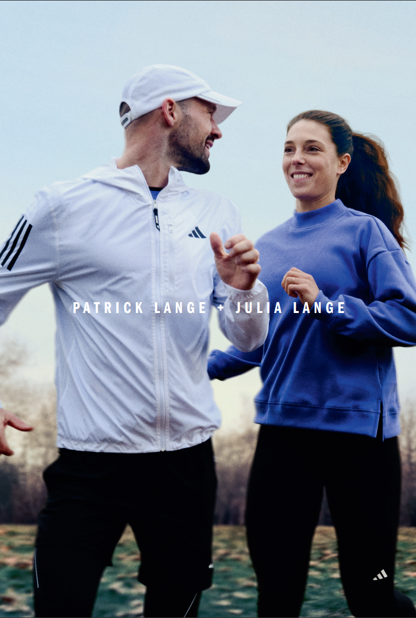 Patrick and his wife run together
