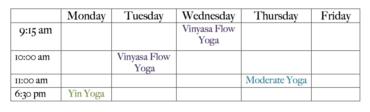 Group exercise classes