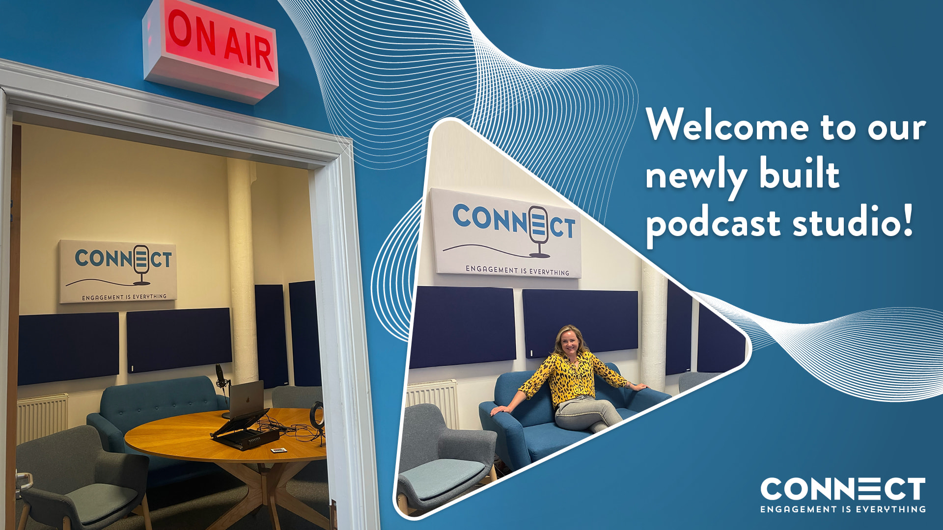 Connect have unveiled their new, in house podcast studio, as now offer clients a podcast service.