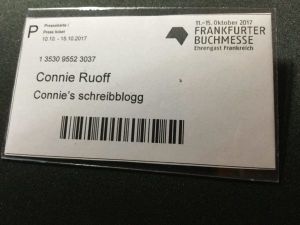 Akkreditierung Frankfurter Buchmesse 2017