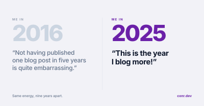 Blogging more