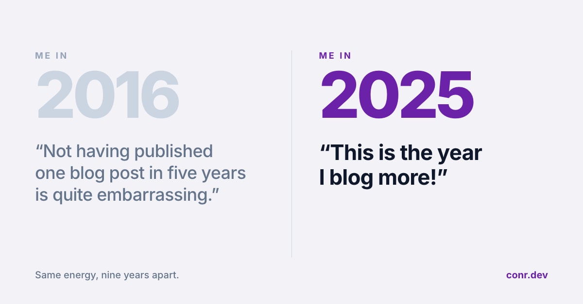Blogging more