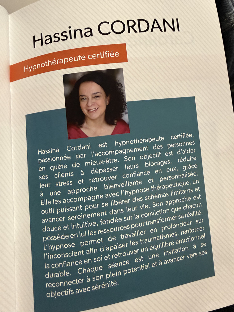 Présentation biographique de Hassina Cordani dans le programme de la Ville de Saint-Mandé