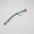 Aquaflo® MightyFlex™ SWC-112-PP Braided Toilet Connector, Soft Cone Ballcock 7/8 in Inlet, Soft Cone Compression 3/8 in Outlet, Stainless Steel Body