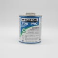 Weld-On® 705™ 10090 Low VOC Medium Body Solvent Cement With Applicator Cap, 1 qt Container, Gray