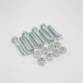 DOM 4" FLG BOLT & NUT SET ZINC CONSISTING OF 8 EA 5/8"X3" BOLT W/ HEX NUT (BOXED) LESS GASKET ** DOMESTIC **