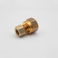 BrassCraft® 66-6-8X Tube Reducing Adapter, 3/8 x 1/2 in, Compression x FNPT, Brass, Domestic