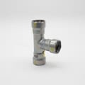 MegaPress® 25301 Pipe Tee, 1/2 in, Press, Carbon Steel, Import
