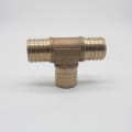 A.Y. McDonald 5423-053 72330 1 1/4 Tee, 1-1/4 in Nominal, PEX End Style, Brass, Import