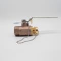 Apollo™ 70LF104HC 70LF-100-HC 2-Piece Ball Valve, 3/4 in Nominal, FNPT x Hose Thread End Style, Lead Free Bronze Body, Standard Port, RRPTFE Softgoods, Domestic