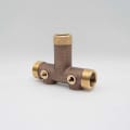 BOSHART 2-07TK-13S-2NL 1-1/4" BRASS TANK TEE 3-3/8" LAY LENGTH
