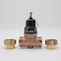Apollo™ 36ELF12501T 36ELF Double Union Lead Free Pressure Reducing Valve, 1 in Nominal, FNPT End Style, 15 to 75 psi Pressure, Bronze Body, Domestic