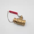 LL RED-WHITE 5586AB 3/4" IPS 600WOG HOSE END FULL PORT BALL VALVE WITH CAP & CHAIN