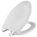 American Standard 5503A00B.020 Toilet Seat, Seats, Elongated Bowl, White, Slow Close Hinge, Import
