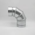 DuraVent® 810017843 Type-B Adjustable Elbow, 4 in, 90 deg, Galvanized Steel
