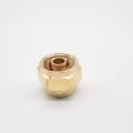 Uponor A4020500 QS-Style Compression Fitting Assembly, R20 x 1/2 in, Compression, 125 psi, Brass