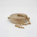LEGEND 324-103 A-80 Cap With Chain, 2-1/2 in Nominal, NST End Style, Brass, Import