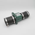 ZOELLER 30-0151-2" CI SLIP X SLIP UNION CHECK VALVE SS CLAMPS & FLEXIBLE CONNECTION