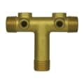 A.Y. McDonald 5420-351 Short Pattern Tank Tee With (2) Holes, 1-1/4 in Nominal, MNPT, Bronze