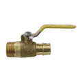 A.Y. McDonald 5423-247 Ball Valve With Handle, 3/4 in, Expansion PEX x MNPT, Standard Port, PTFE Softgoods