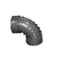 ADS® 0490AA Single Wall Snap Elbow, 4 in, 90 deg Angle, Barb x Female Connection, HDPE, Domestic