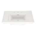 American Standard 0297008.020 Town Square® S Pedestal Sink Top, 22-3/8 in L x 29-15/16 in W x 7-3/4 in H, Rectangular Sink, 8 in Faucet Hole Spacing
