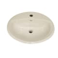 American Standard 0475047.222 Aqualyn®, Oval Shape, 20-3/8 in W x 17-3/8 in D x 7 in H, Countertop/Drop-In Mounting, Vitreous China, Linen, Import