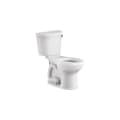 American Standard 211AA105.020 2-Piece Toilet, Champion, Elongated Bowl, 16-1/2 in H Rim, 12 in Rough-In, 1.28 gpf, White, Domestic
