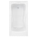 American Standard 2425V-RHO002.011 Evolution™ Bathtub, Soaking, Rectangle Shape, 60 in L x 32 in W, Right Drain, Arctic™ White, Domestic