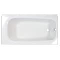 American Standard 2461002.020 2461 Cambridge Bathtub, Soaking, Rectangle Shape, 60 in L 32 in W, Right Drain, White, Domestic