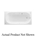 American Standard 2470.128WC.020 Stratford™ Bathtub With Grab Bar DrilWHTg, Whirlpool, Rectangle Shape, 66 in L x 32 in W, Center/Reversible Drain, White