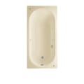 American Standard 2470.128WC.222 Stratford™ Bathtub With Grab Bar Drilling, Whirlpool, Rectangle Shape, 66 in L x 32 in W, Center/Reversible Drain, Linen