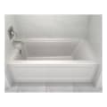 American Standard 2544102.020 Town Square® S Bathtub With Built-In Apron, Rectangular Shape, 60 in L x 32 in W, Right Drain, High Gloss White