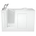 American Standard 2848.509.SLW Premium Bathtub With Left Door, Air Spa, Rectangle Shape, 52 in L x 32 in W, Right Drain, Linen, Import