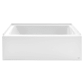 American Standard 2946102.020 STUDIO® Bathtub, Rectangle Shape, 60 in L x 32 in W, Right Drain, White, Import