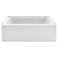 American Standard 2946202.020 STUDIO® Bathtub With Built-In Apron, STUDIO®, Rectangle Shape, 60 in L x 32 in W, Left Drain, White, Import