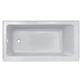 American Standard 2973202.020 Studio Bathtub, Rectangle Shape, 60 in L 30 in W, Left Drain, White, Import