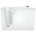 American Standard 3052.105.WLW Luxury Bathtub With Left Door, Whirlpool, Rectangular Shape, 51 in L x 30 in W, Right Drain, White, Import