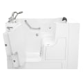 American Standard 3052OD.109.WLW-PC Premium Bathtub With Left Door, Whirlpool, Rectangular Shape, 52 in L x 30 in W, Left Drain, White, Import