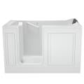 American Standard 3260.215.SLW Value Bathtub With Left Door, Whirlpool, Rectangular Shape, 52 in L x 30 in W, Left Drain, White, Import