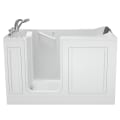 American Standard 3260.219.WLW Premium Bathtub With Left Door, Air Spa, Rectangle Shape, 60 in L x 30 in W, Left Drain, White, Import