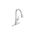 American Standard 7077300.075 Colony Pro Pull Down Kitchen Faucet, 1.5 gpm Flow Rate, Stainless Steel, 1 Handles, 1 Faucet Holes, Multifunction Function, Import