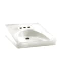 American Standard 9141011.020, Rectangle Shape, 4 in Faucet Hole Spacing, 20 in W x 27 in H, Wall Mounting, Vitreous China, White, Domestic
