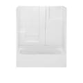 Aquatic 2603ST3PL-WH 3-Piece Tub Shower, Everyday, 60 in W x 72 in H, Gel-Coated/White, Domestic