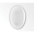 Aquatic 4072620V-WH Hydrotherapy Bathtub, Builder's Choice BELMONT II ELEMENTS, Soaking, Oval Shape, 71 in L x 41-1/2 in W, Universal Drain, White, Domestic