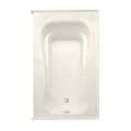 Aquatic 7660620AR-BI Marratta Element 7260420VR-WH Builders' Choice Bathtub, Soaking, 60 in L 43 in W, Right Drain, White, Domestic