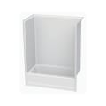 Aquatic 2603SMTML-WH Everyday 1-Piece Tub-Shower, 60 in L x 32 in W, Left Drain, White