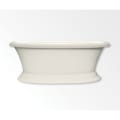 Aquatic W13AIR6638F-BI Hydrotherapy Builders' Choice CARRINGTON Bathtub, Soaking, Oval Shape, 72 in L 42 in W, Universal Drain, White, Domestic