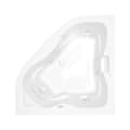 Aquatic W24LUX6060-BK Hydrotherapy Estate POINT ARENA Bathtub, Soaking, Rectangle Shape, 60 in L 36 in W, Universal Drain, White, Domestic